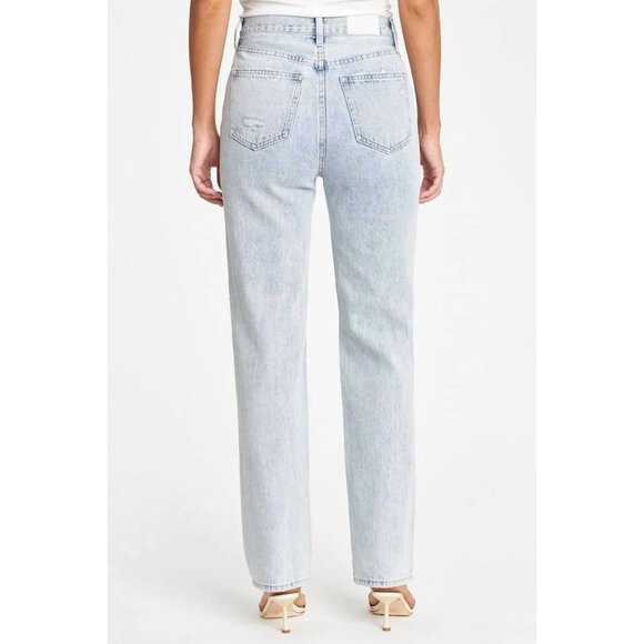 PISTOLA Cassie Super High Rise Straight Jeans in Moonlight Distressed 25 Womens - Picture 13 of 14